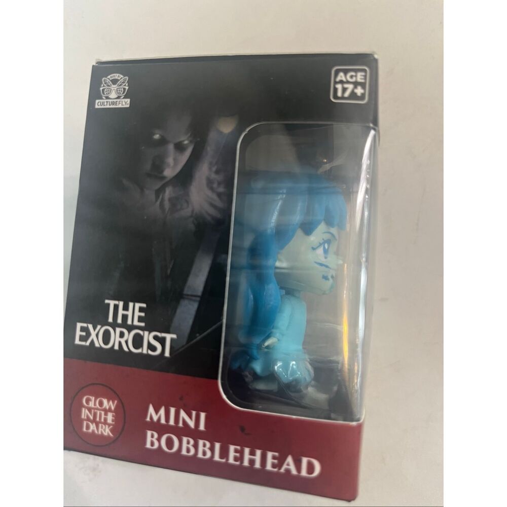 CultureFly “The Exorcist” Regan Horror Glow-in-the-Dark Mini Bobblehead NWOT - Picture 4 of 6